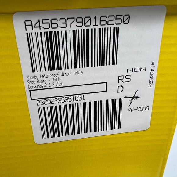 Khombu Waterproof Winter Ankle Snow Boots Size 8.5W Red - Picture 8 of 11